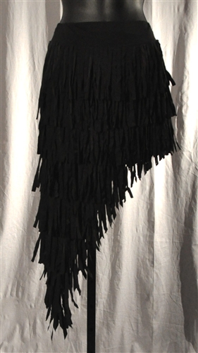 Slatend cloth fringe short skirt with built-in under pants