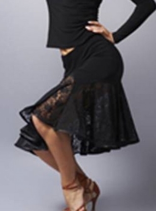 Lace Latin Skirt with Built-in Under pants