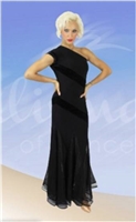 Elegant Off Shoulder Ballroom Dance Dress