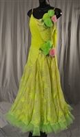 Elegant Lime Green Ballroom Dress