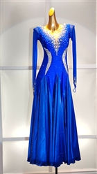 Elegant and Fun Blue Beaded  Dress