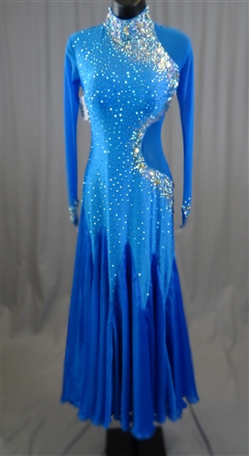 Sexy & Elegant Electric Blue Ballroom Dress