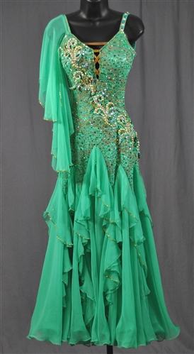 Sexy Green Ballroom Dress