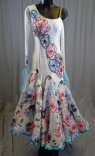 Elegant Flower Ballroom Dress