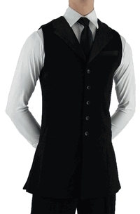 Men's Ballroom Long Vest