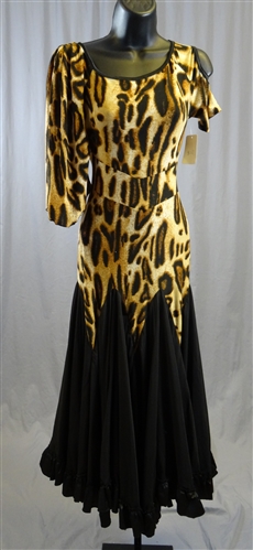 Elegant Leopard  Ballroom Dance Dress
