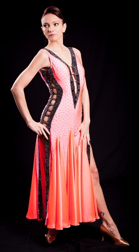 Elegant & Sexy Coral Ballroom Dress