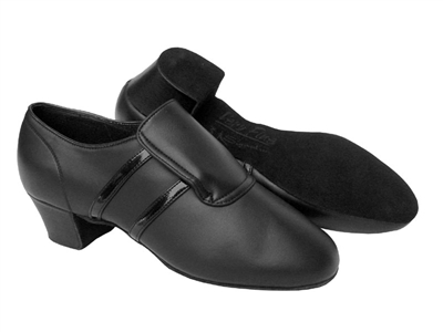 Men's Slip-on Leather Latin Dance Shoes