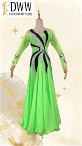 Elegant Green Smooth Dress